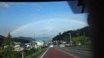 福島市岡部　虹の写真