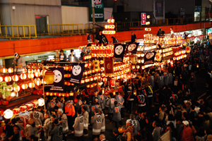 福島稲荷神社　秋の例大祭と連山車の写真