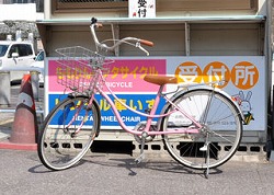 子ども用の貸出自転車の写真