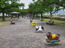 荒川桜づつみ河川公園全景写真