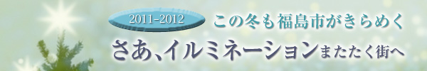 2011-2012　この冬も福島市がきらめく　さあ、イルミネーションまたたく街への画像