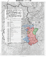 除染優先地区の図