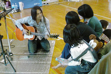 2011年3月 避難所での写真