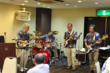 2013年8月　ザ・ホテル大亀　夏のライブでの写真
