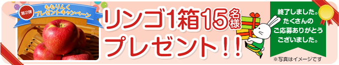 プレゼントキャンペーン2016 第2弾終了